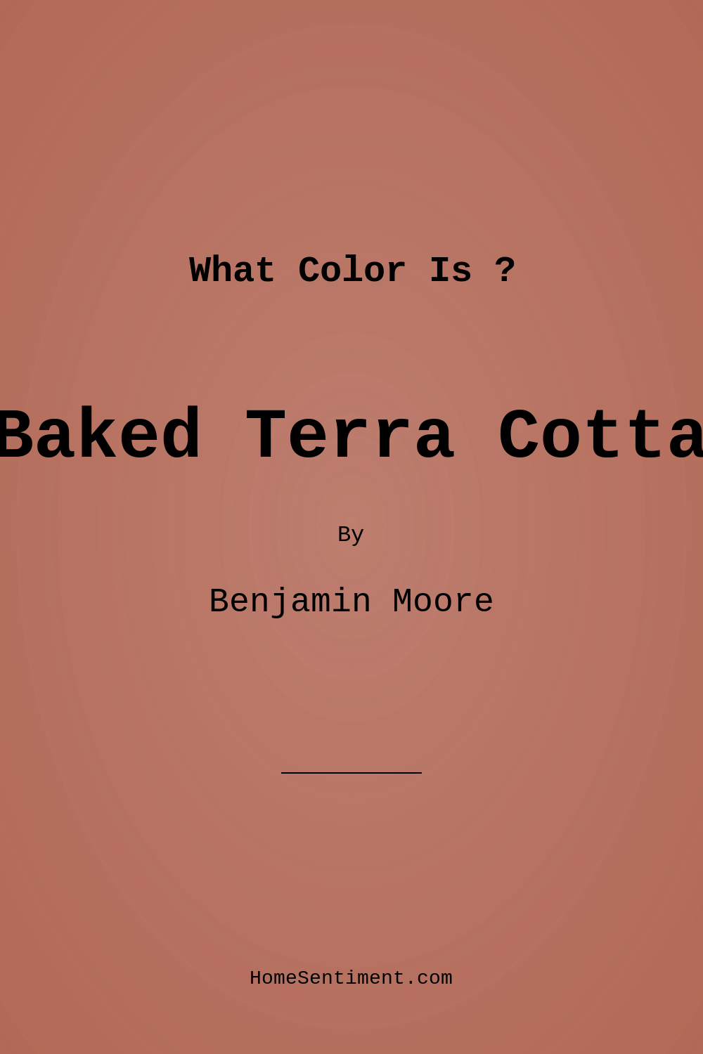 Baked Terra Cotta 1202 by Benjamin Moore