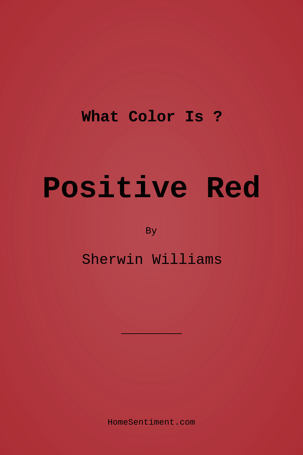 Positive Red SW 6871 by Sherwin Williams