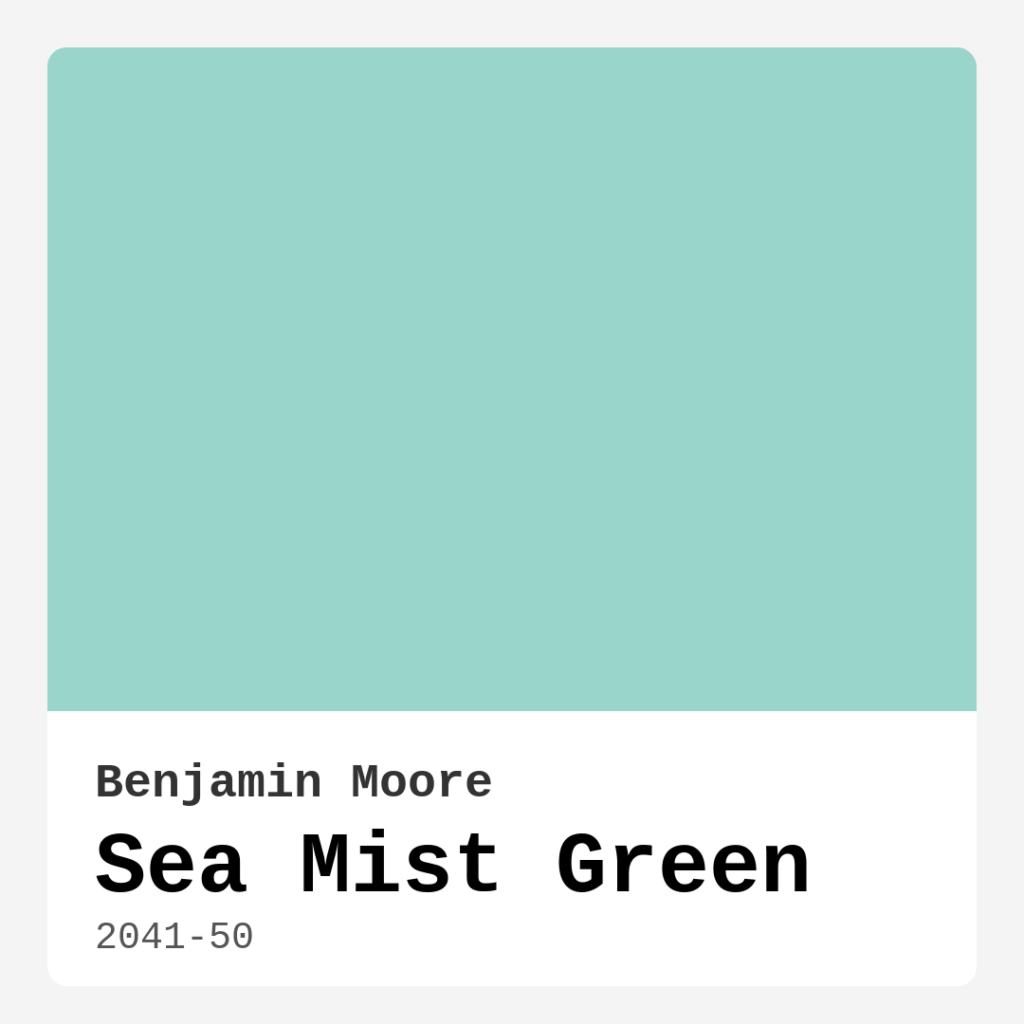 Sea Mist Green 2041-50 by Benjamin Moore