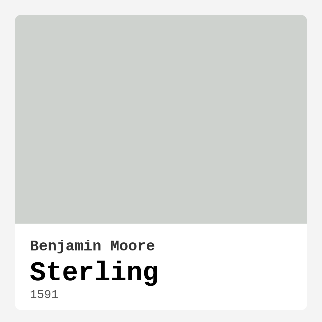 Sterling 1591 by Benjamin Moore