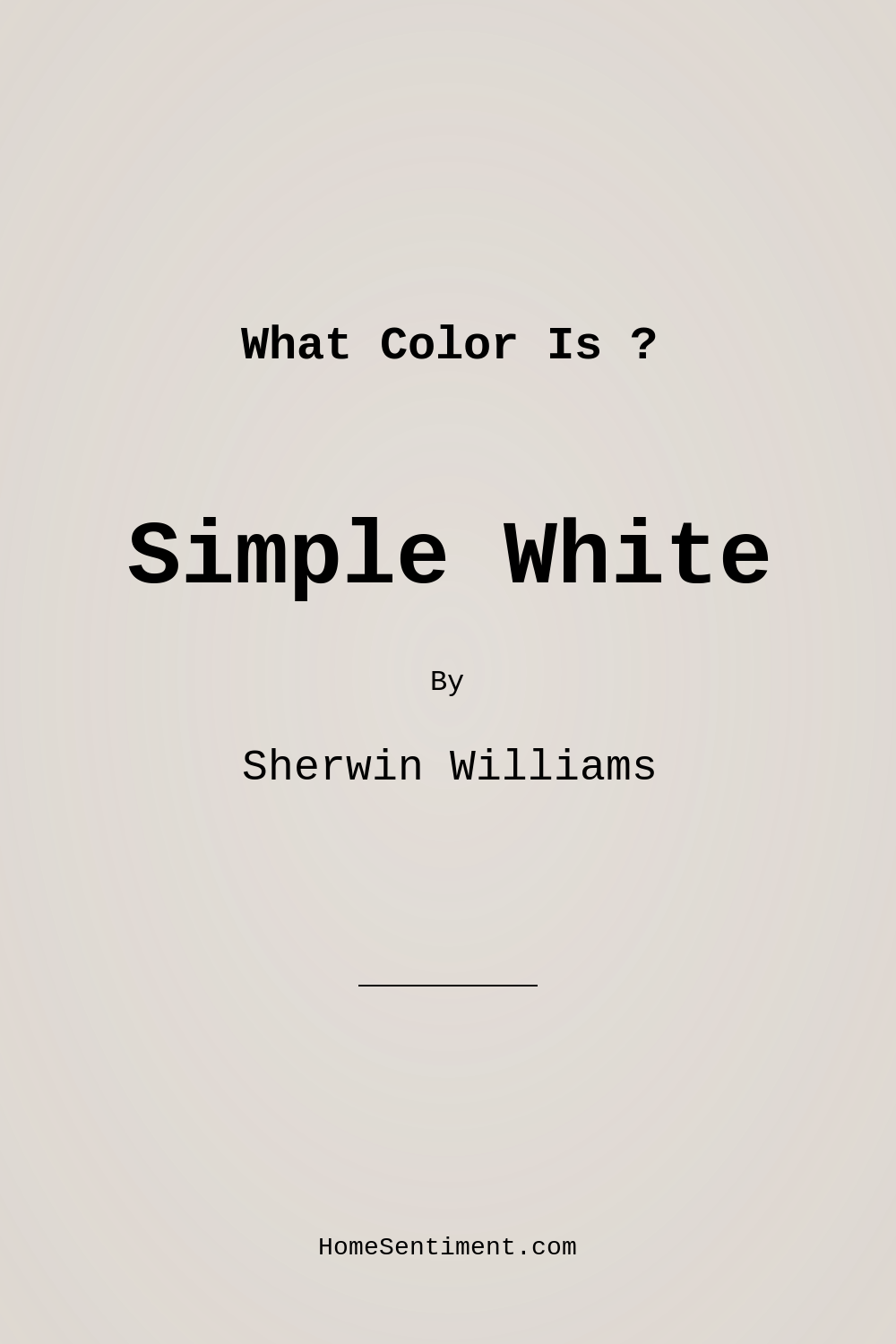 Simple White SW 7021 by Sherwin Williams