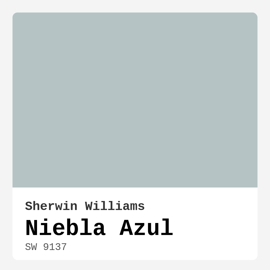Niebla Azul SW 9137 by Sherwin Williams
