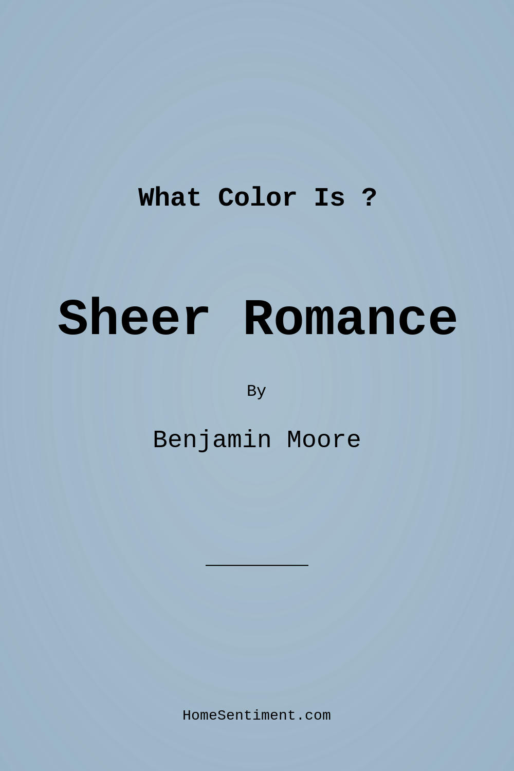 Sheer Romance 837 by Benjamin Moore