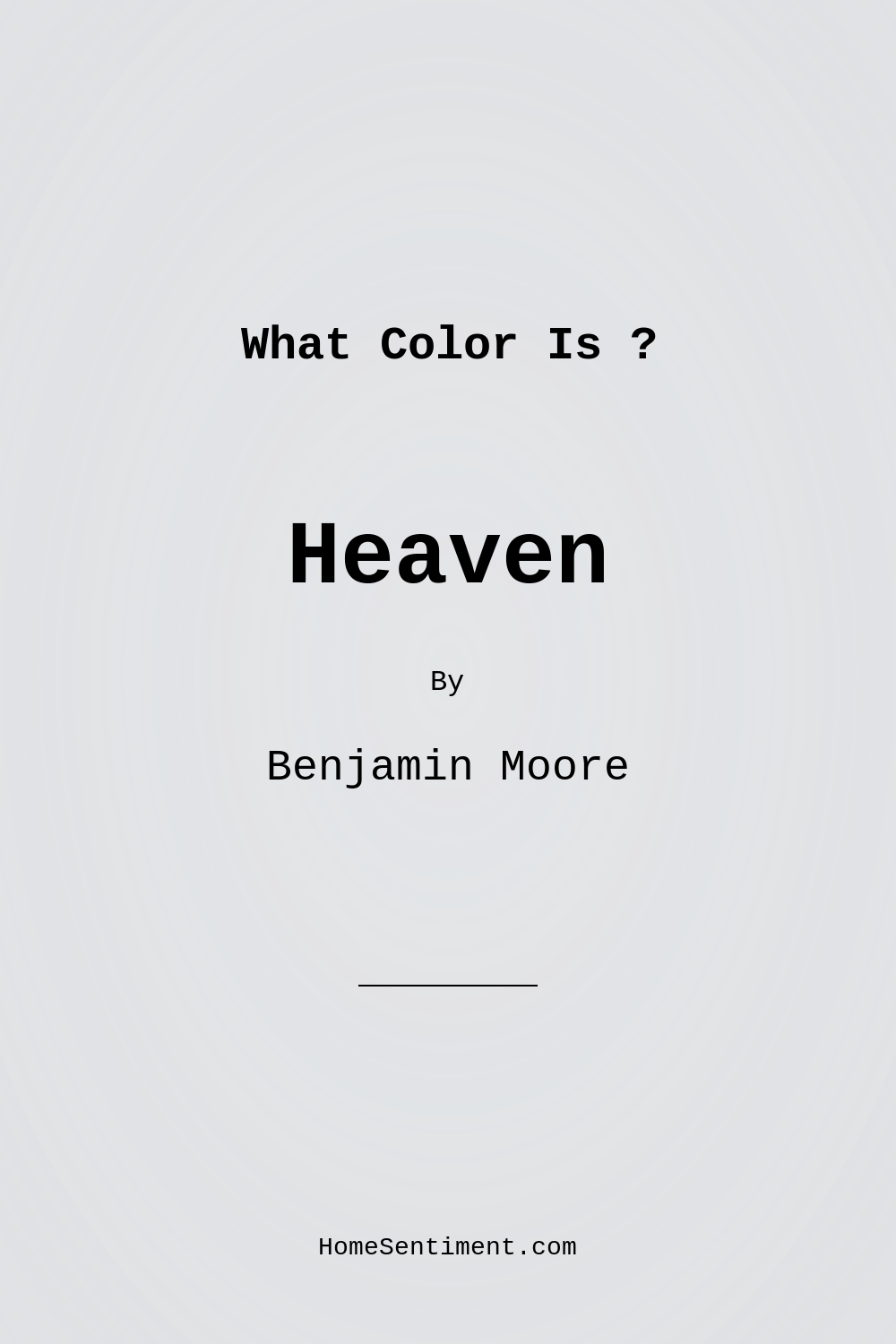 Heaven 2118-70 by Benjamin Moore
