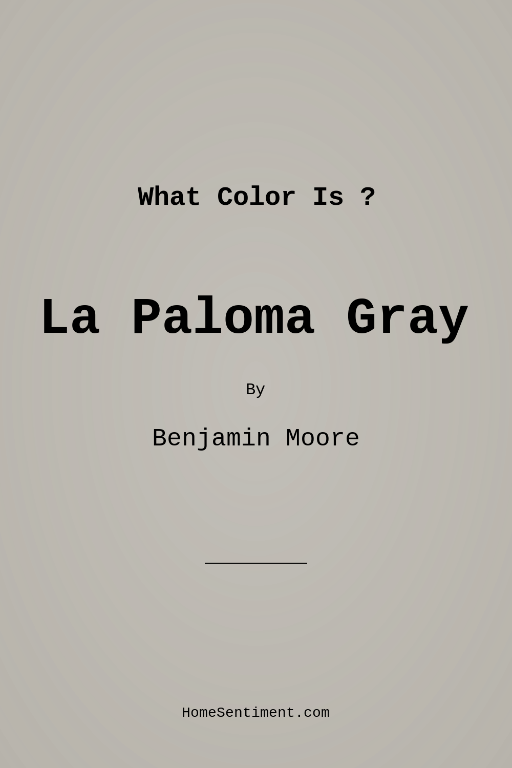 La Paloma Gray 1551 by Benjamin Moore