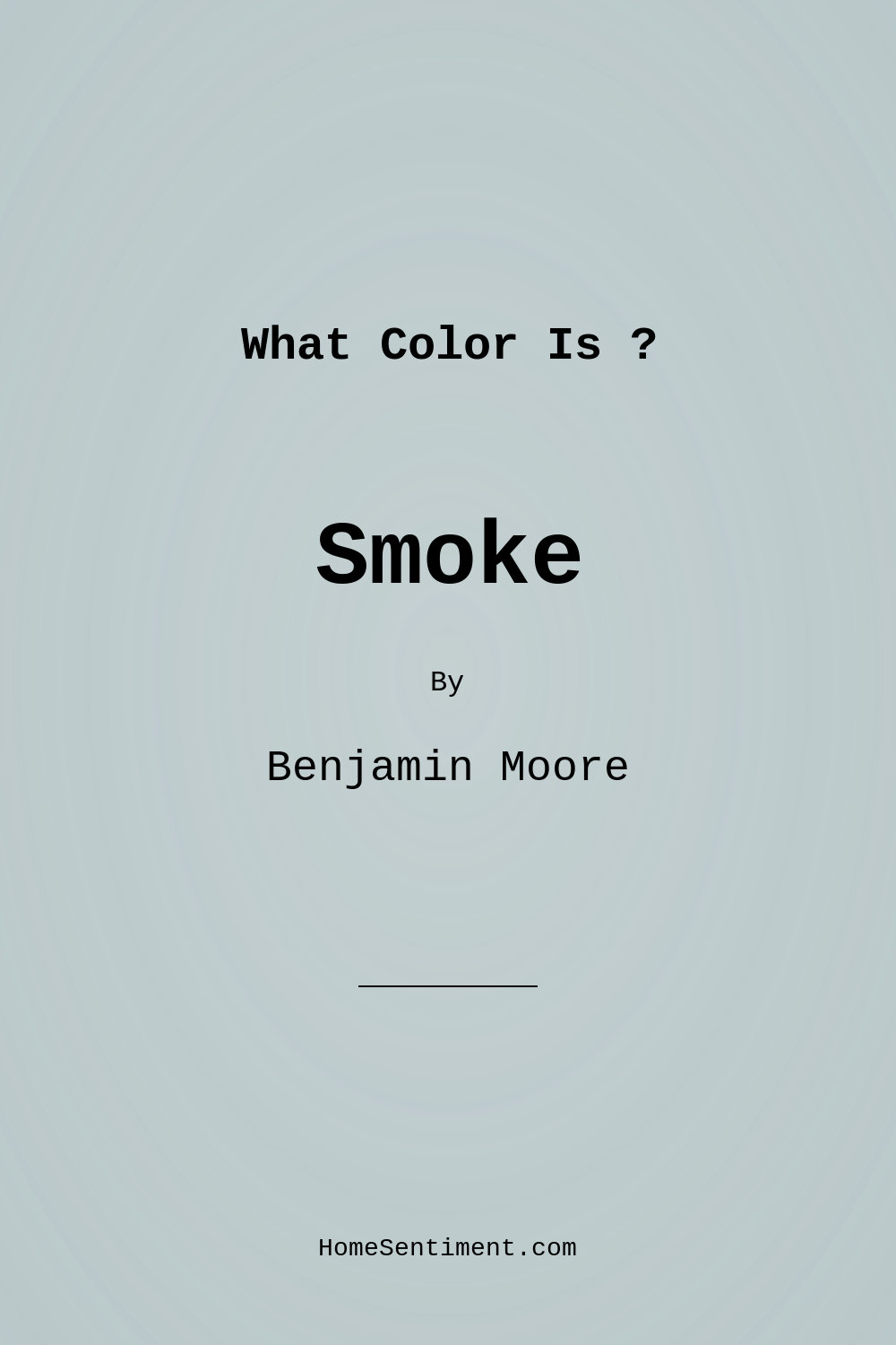 Smoke 2122-40 by Benjamin Moore