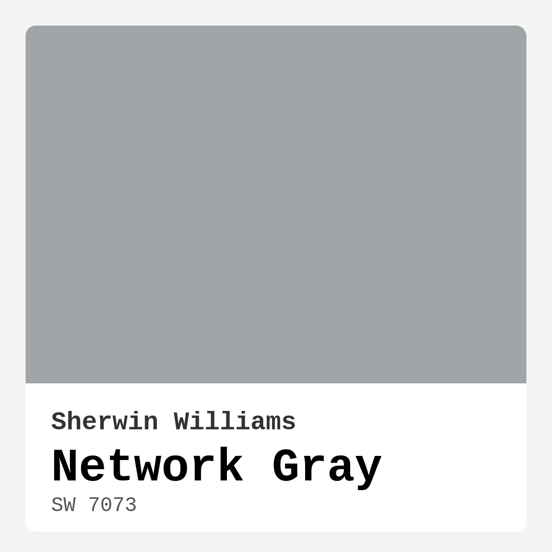 Network Gray SW 7073 by Sherwin Williams
