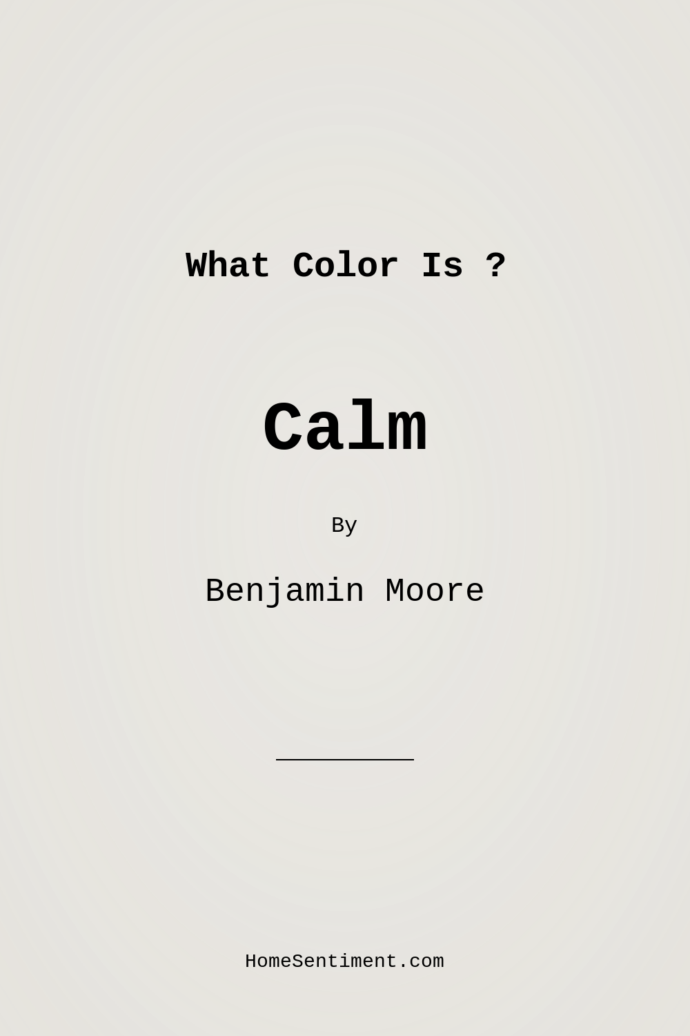 Calm OC-22 by Benjamin Moore