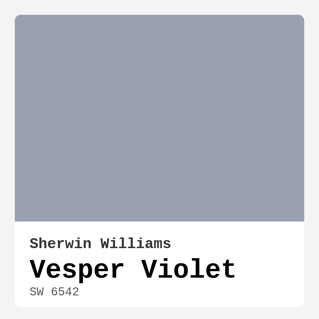 Vesper Violet SW 6542 by Sherwin Williams