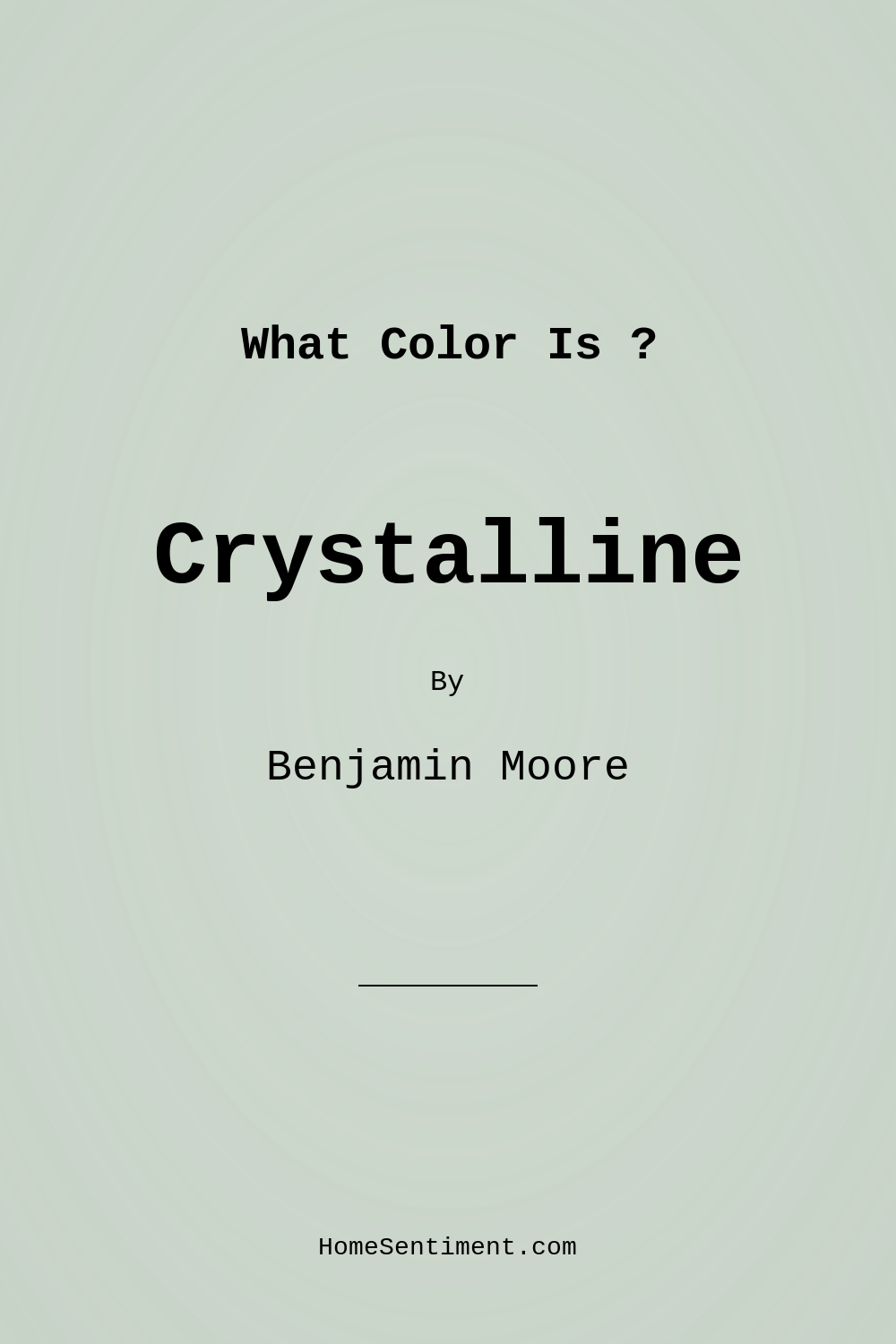 Crystalline AF-485 by Benjamin Moore