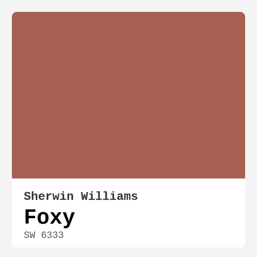 Foxy SW 6333 by Sherwin Williams