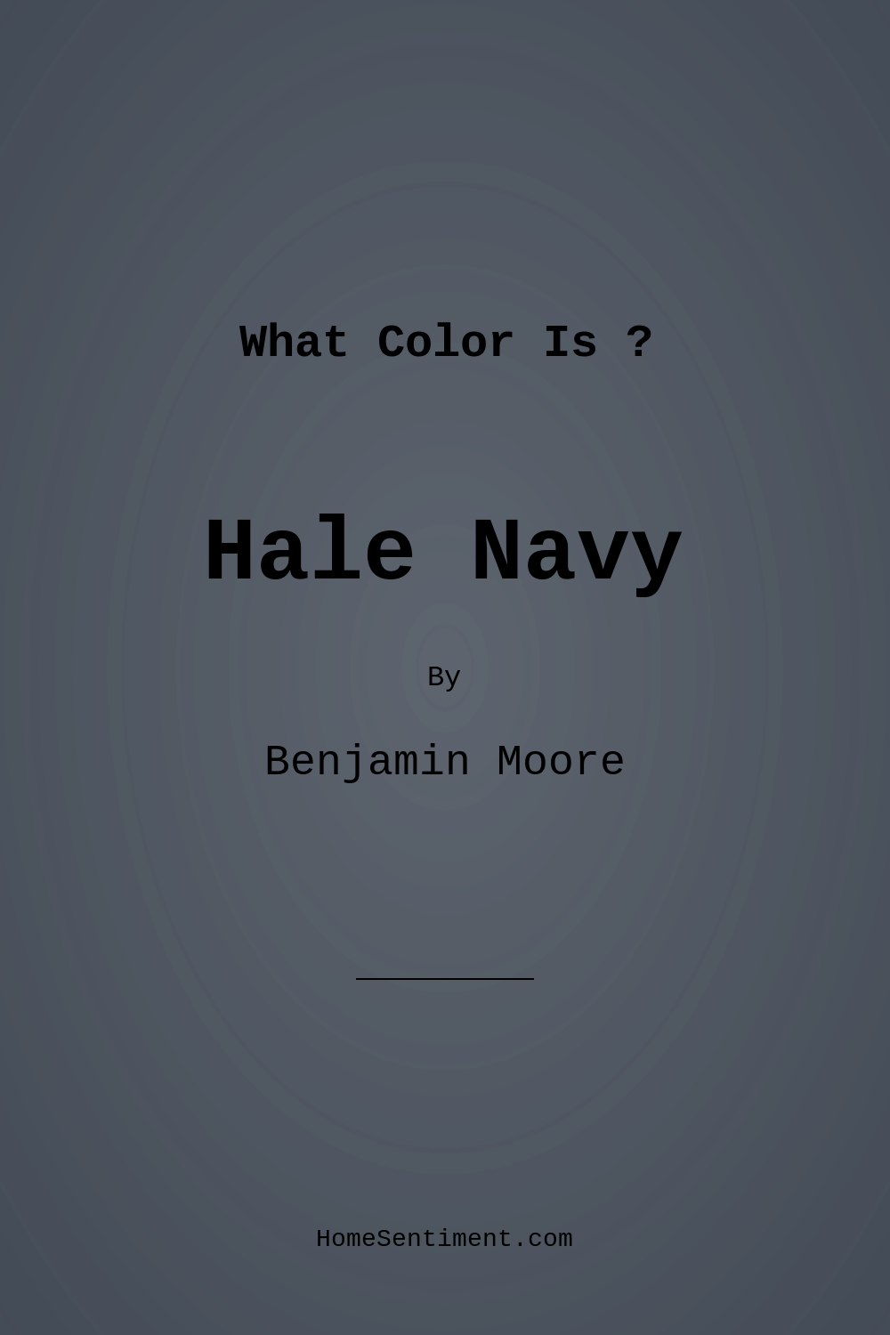 Hale Navy HC-154 by Benjamin Moore