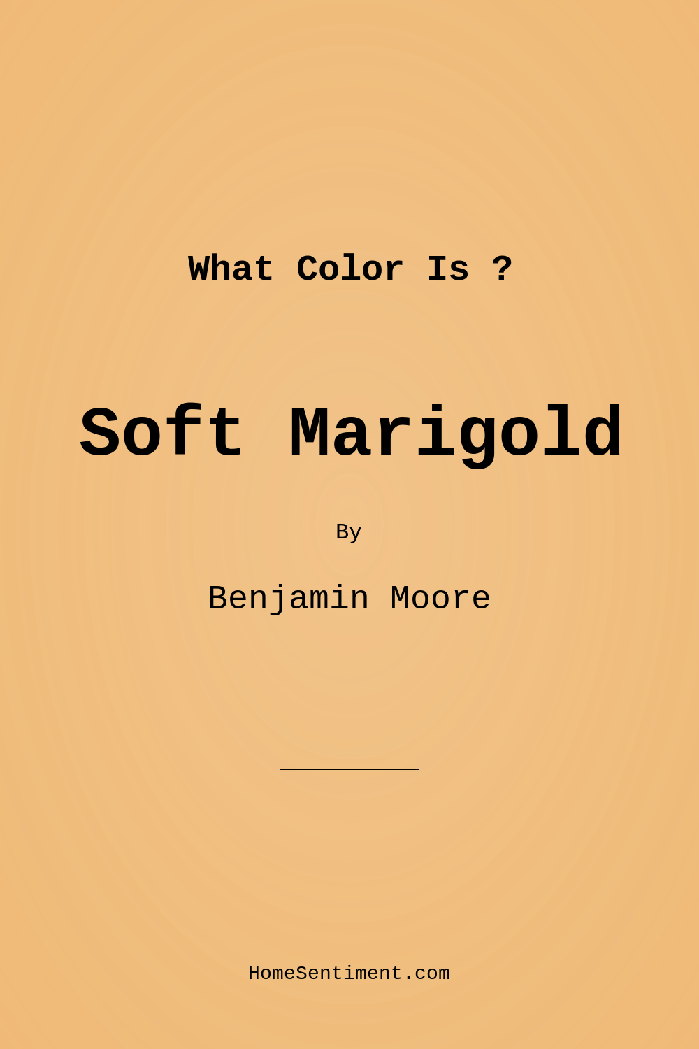 Soft Marigold 160 by Benjamin Moore
