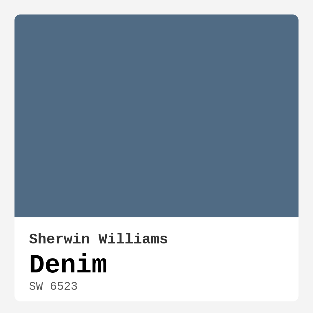 Sherwin Williams Denim SW 6523 Real Images