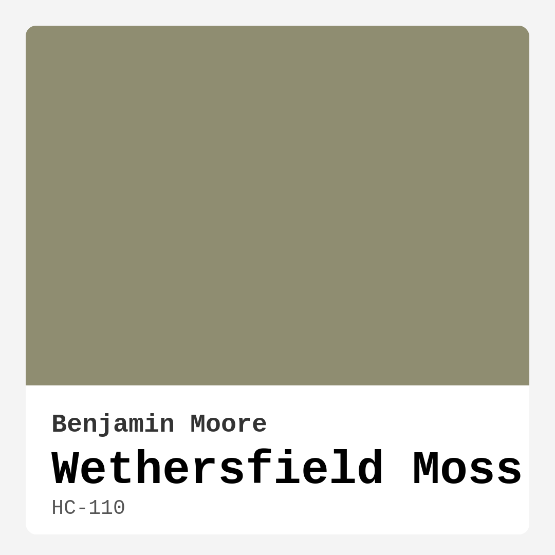 Wethersfield Moss HC-110 by Benjamin Moore