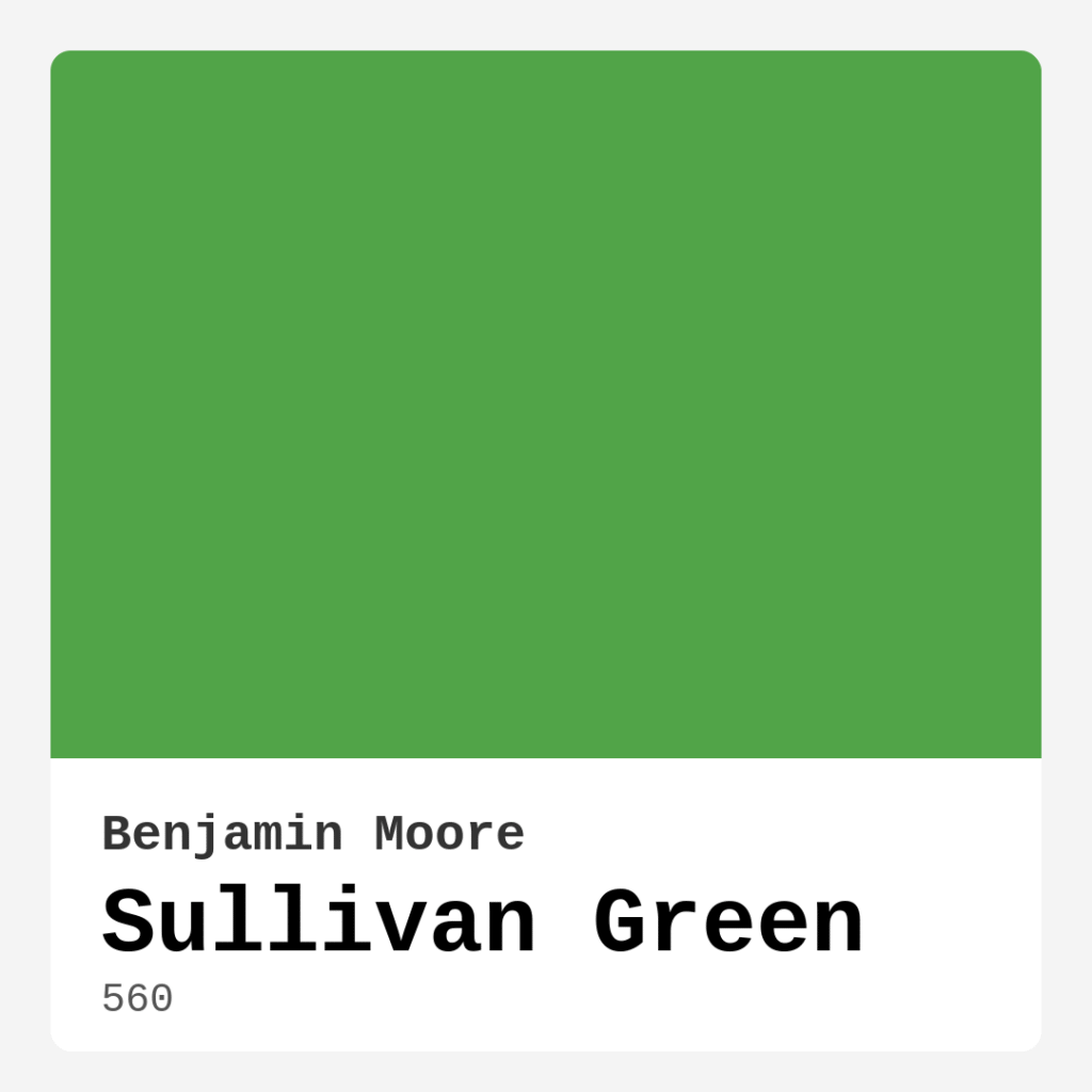 Sullivan Green 560 by Benjamin Moore