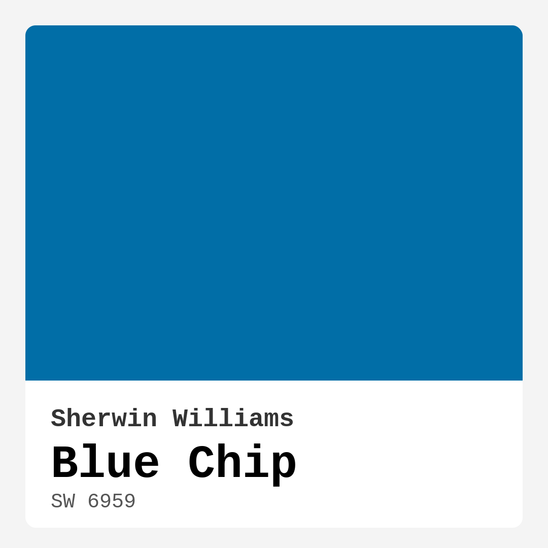 Blue Chip SW 6959 by Sherwin Williams