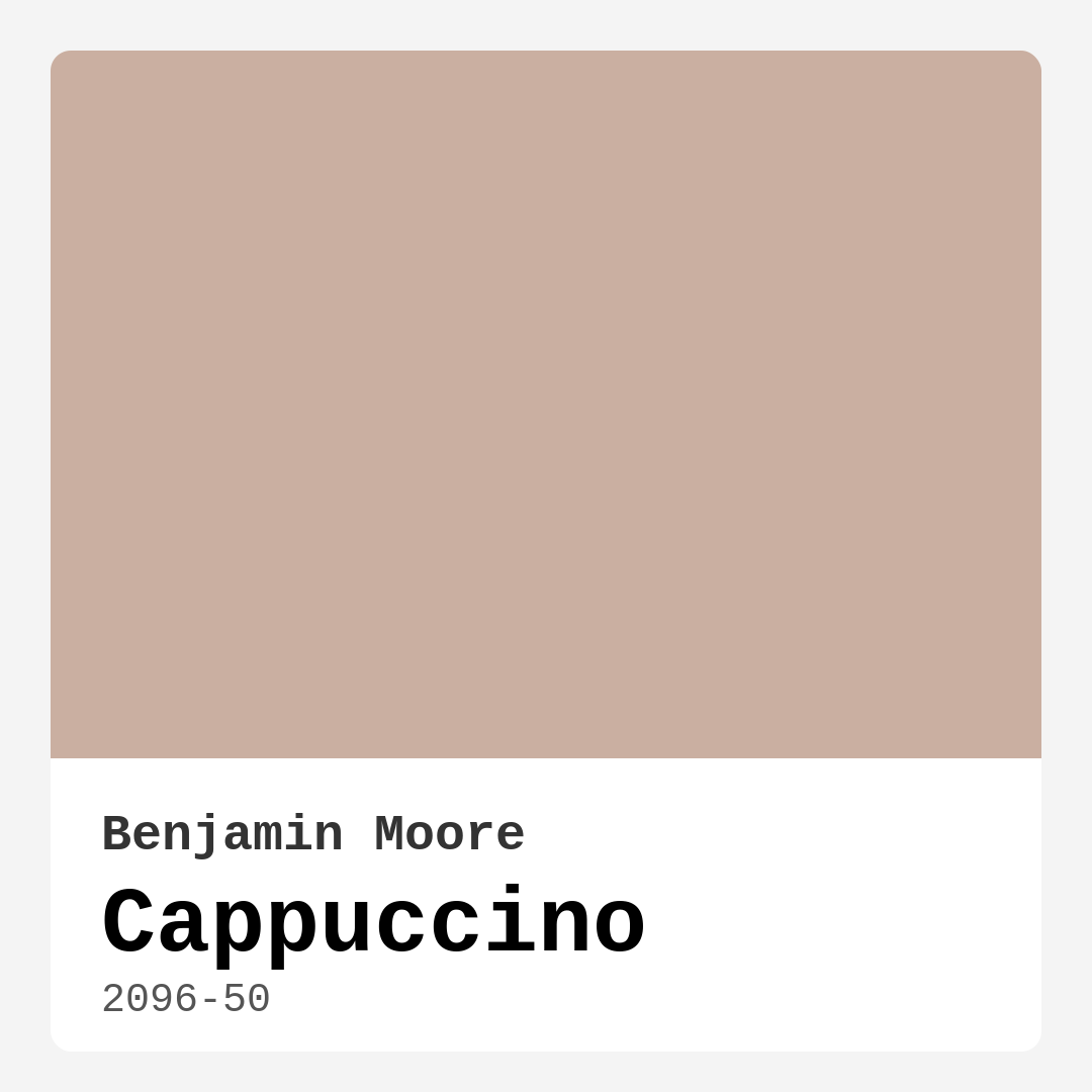 Cappuccino 2096-50 by Benjamin Moore