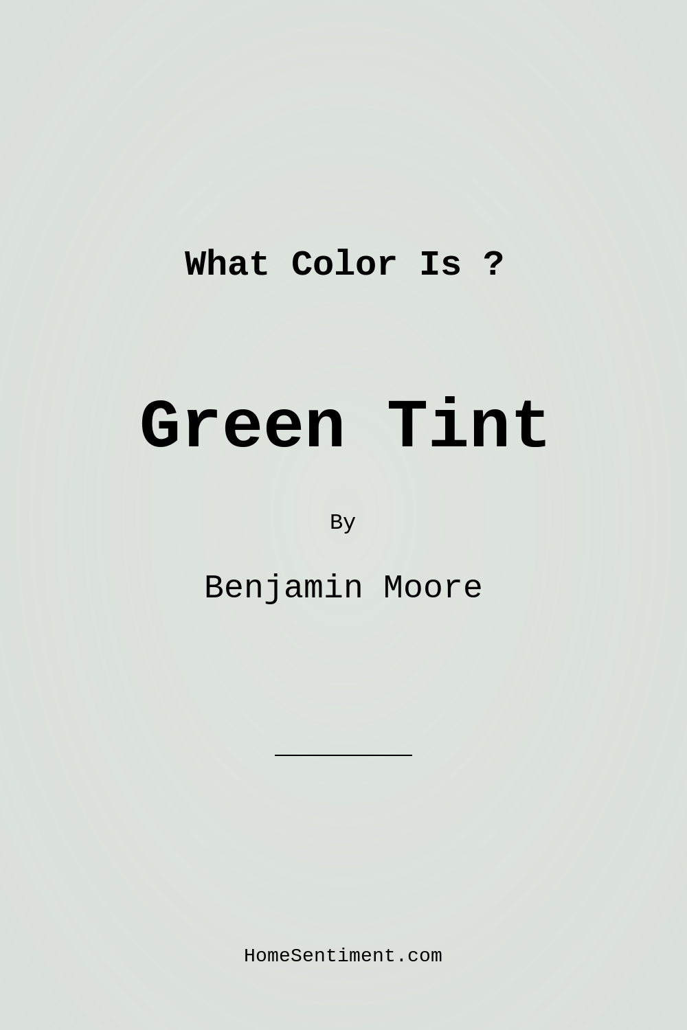 Green Tint 2139-60 by Benjamin Moore