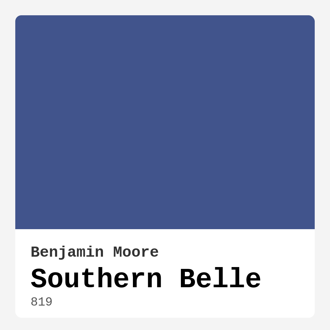 Southern Belle 819 by Benjamin Moore