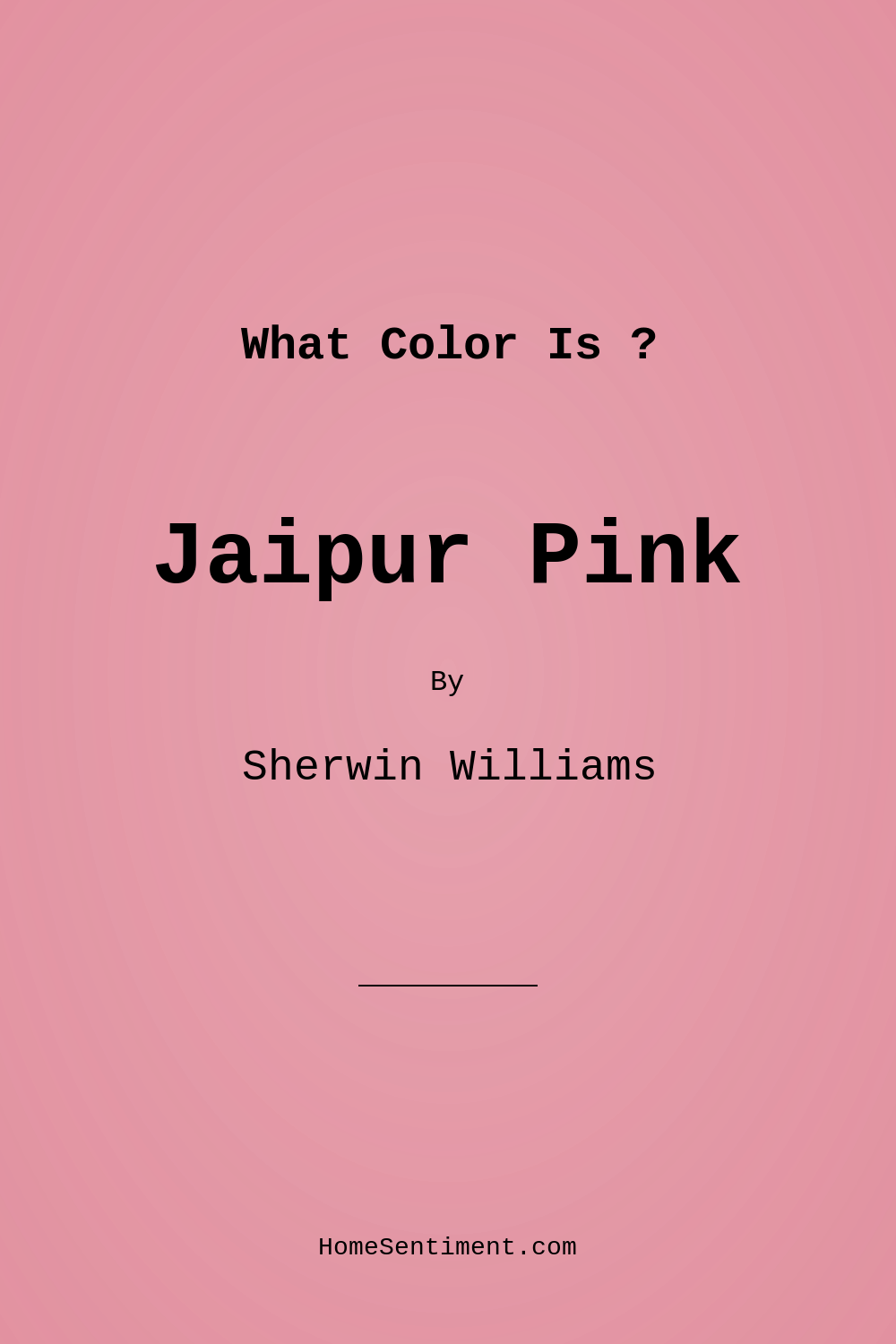 Jaipur Pink SW 6577 by Sherwin Williams