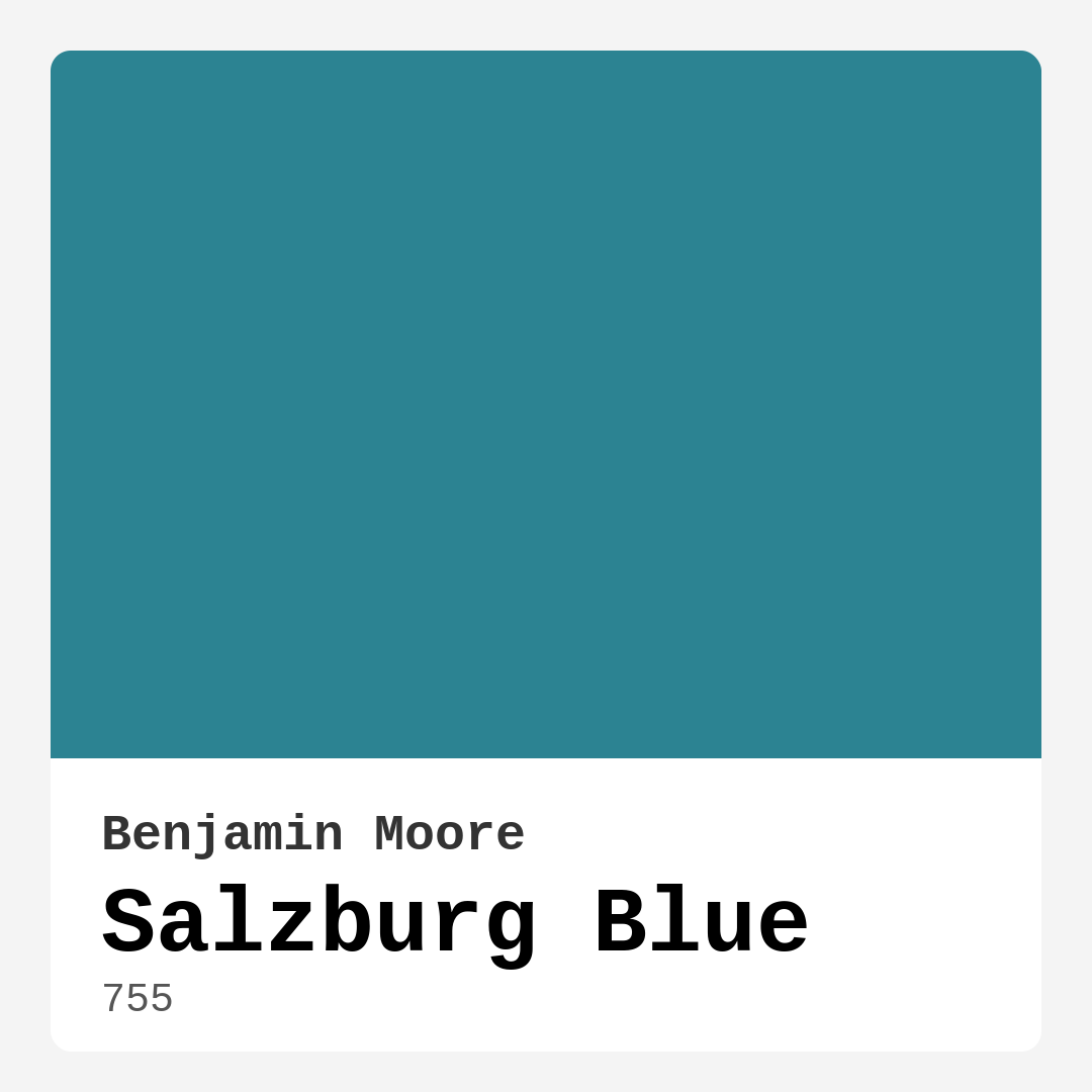 Salzburg Blue 755 by Benjamin Moore