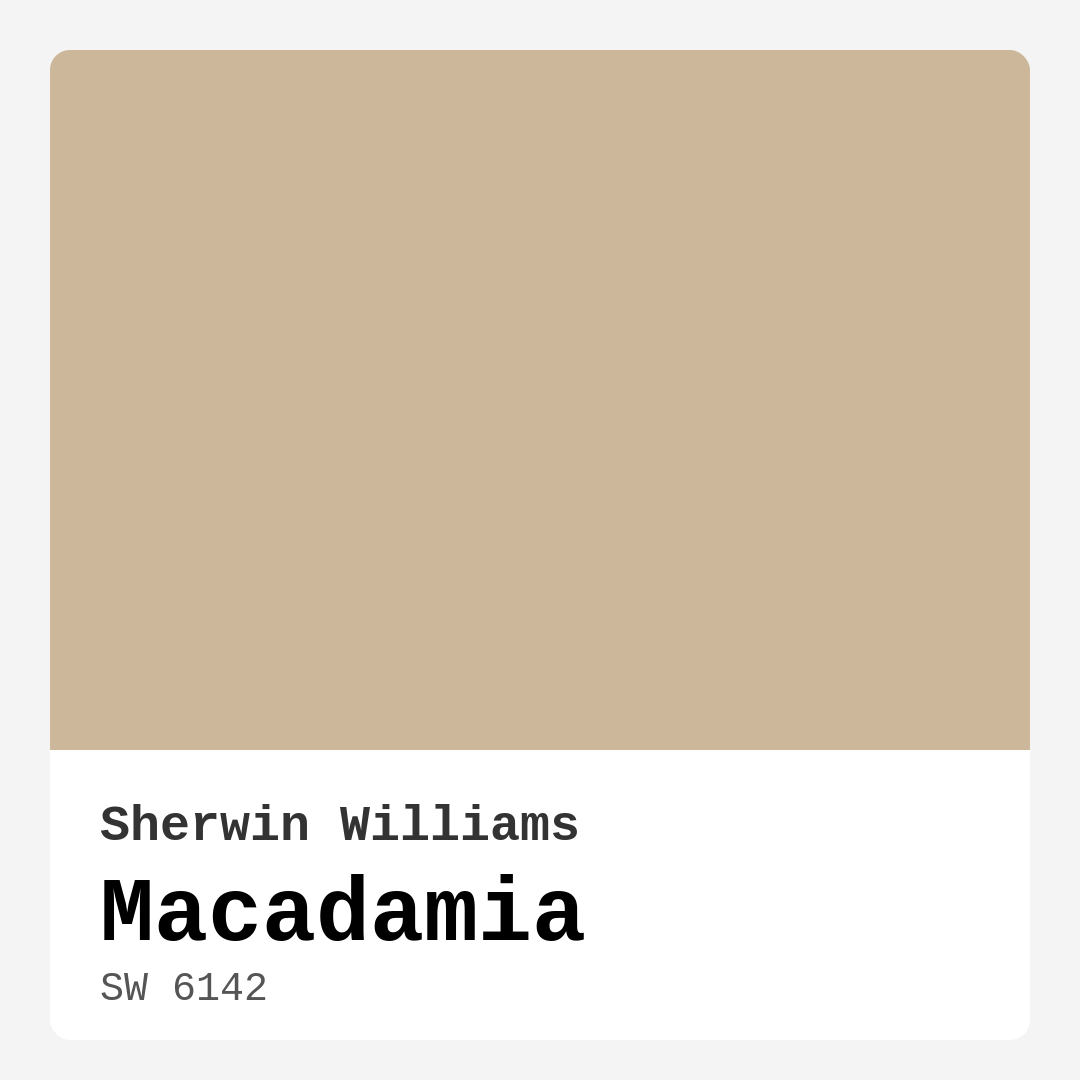 Macadamia SW 6142 by Sherwin Williams