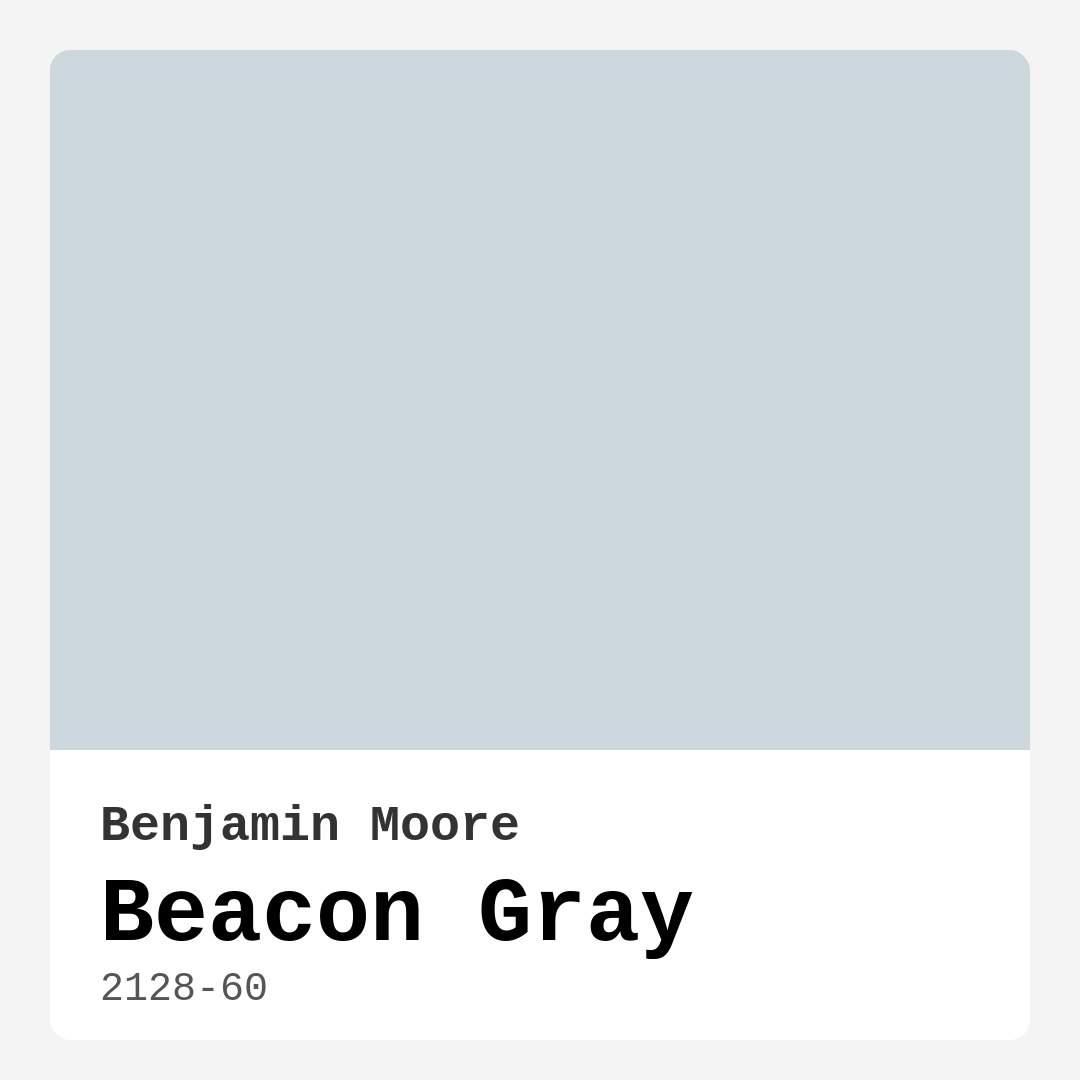 Beacon Gray 2128-60 by Benjamin Moore