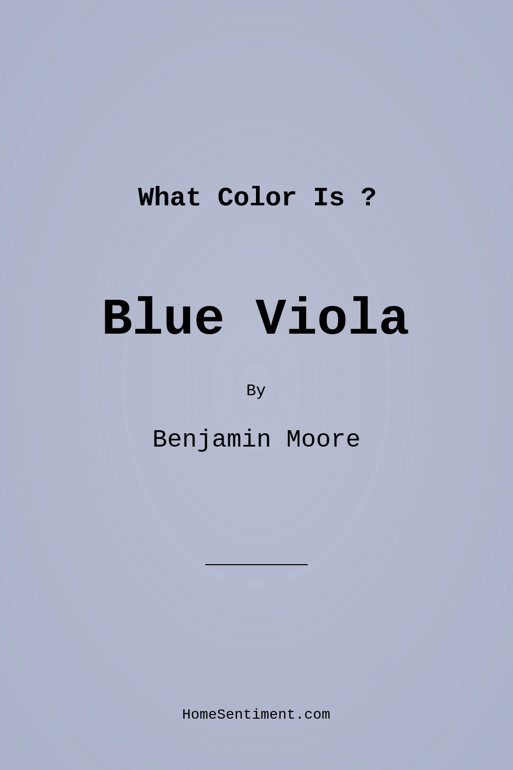 Blue Viola 1424 by Benjamin Moore