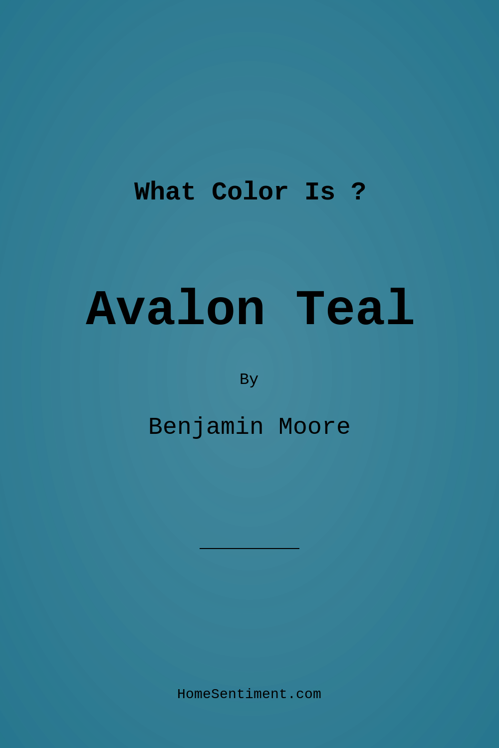 Avalon Teal CSP-645 by Benjamin Moore