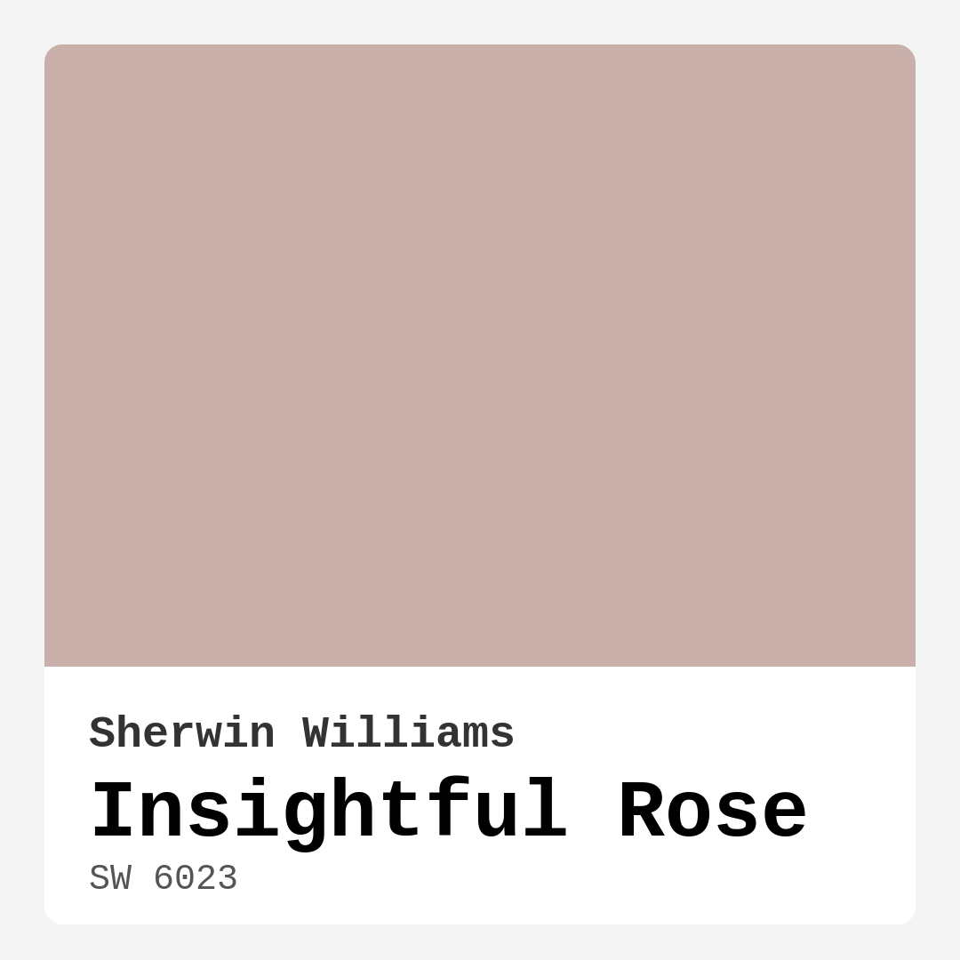 Insightful Rose SW 6023 by Sherwin Williams