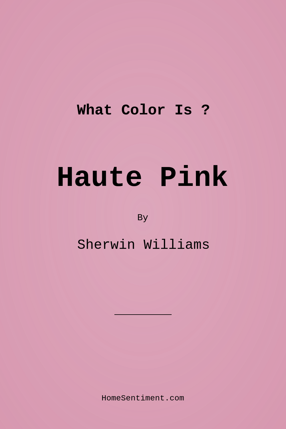 Haute Pink SW 6570 by Sherwin Williams
