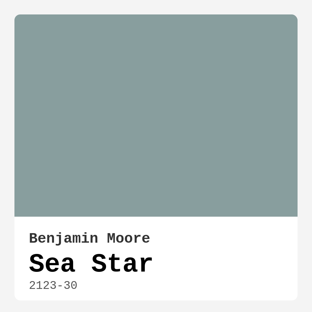 Sea Star 2123-30 by Benjamin Moore