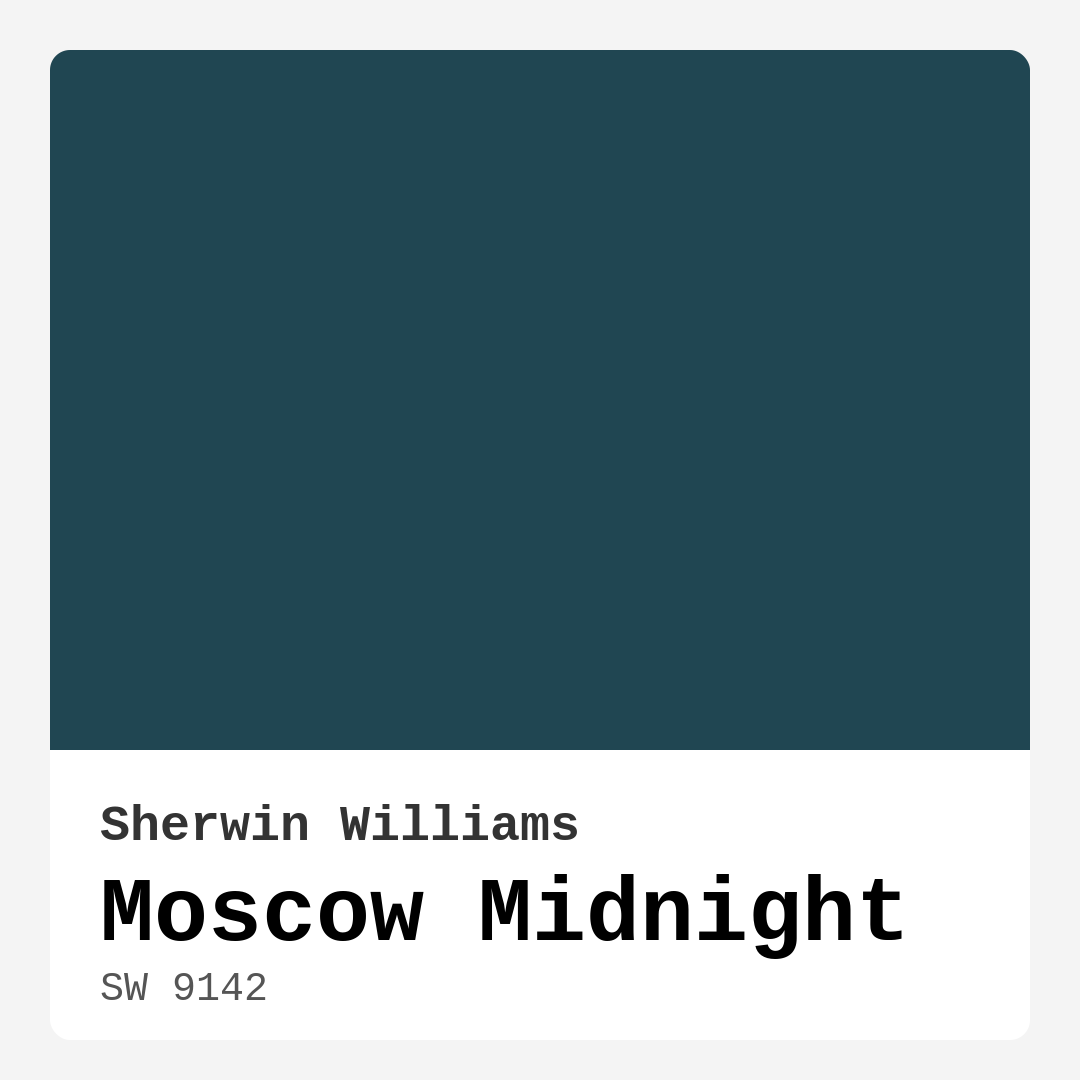 Moscow Midnight SW 9142 by Sherwin Williams