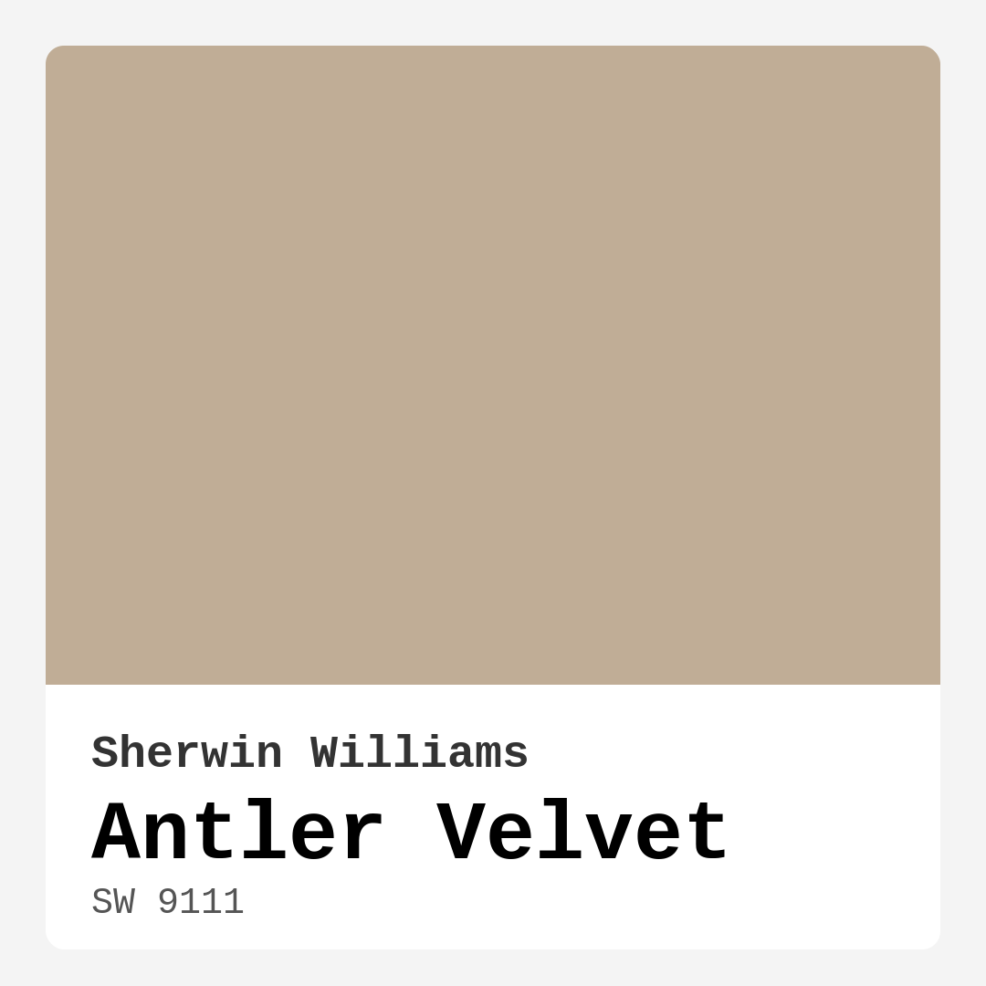 Antler Velvet SW 9111 by Sherwin Williams