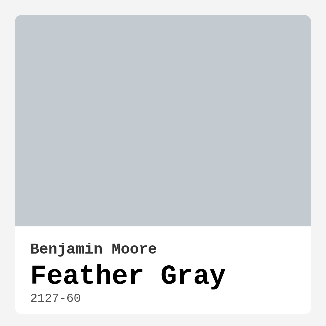 Feather Gray 2127-60 by Benjamin Moore