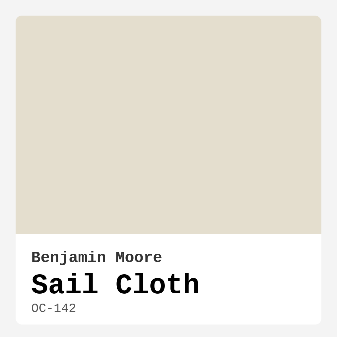 Sail Cloth OC-142 by Benjamin Moore