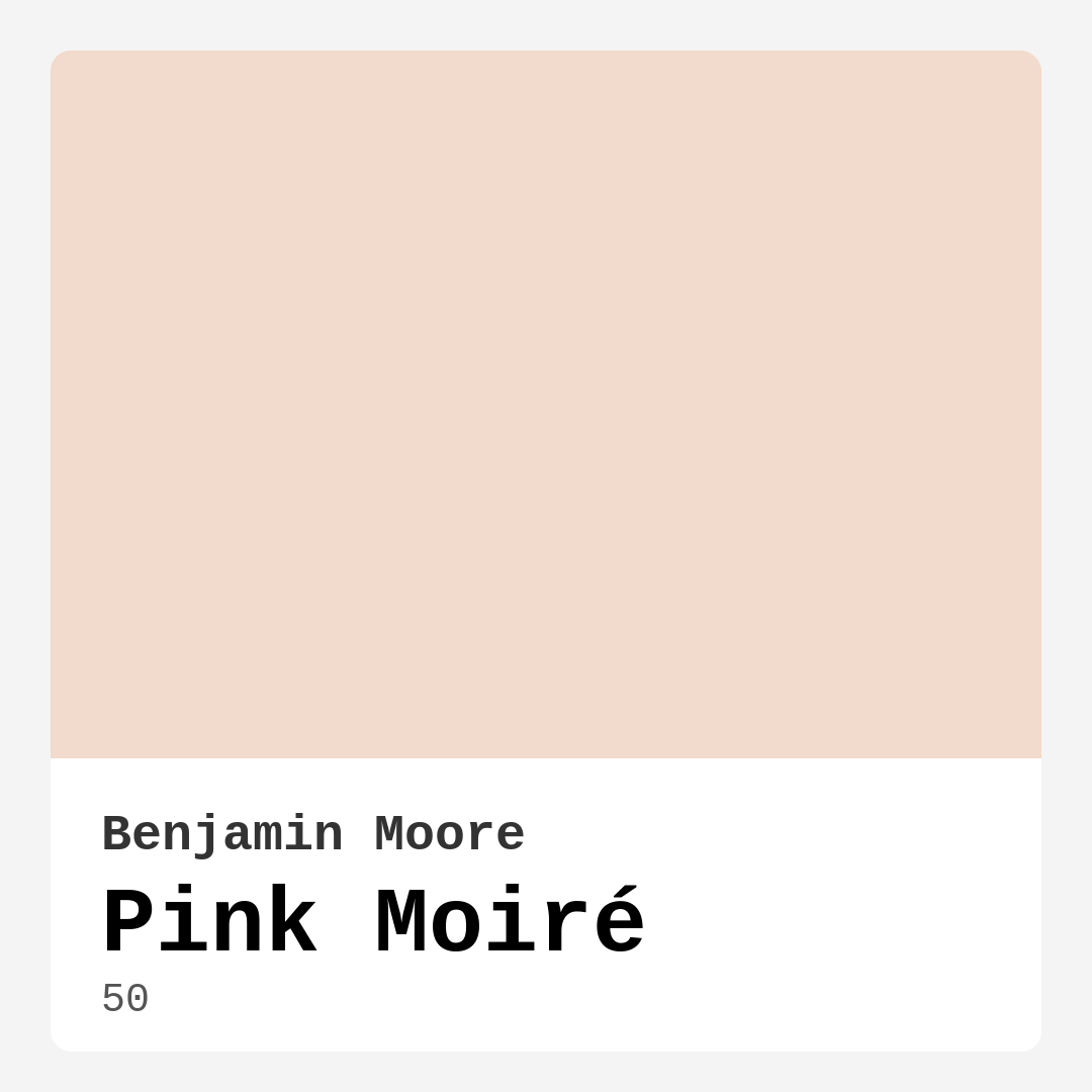 Pink Moiré 50 by Benjamin Moore