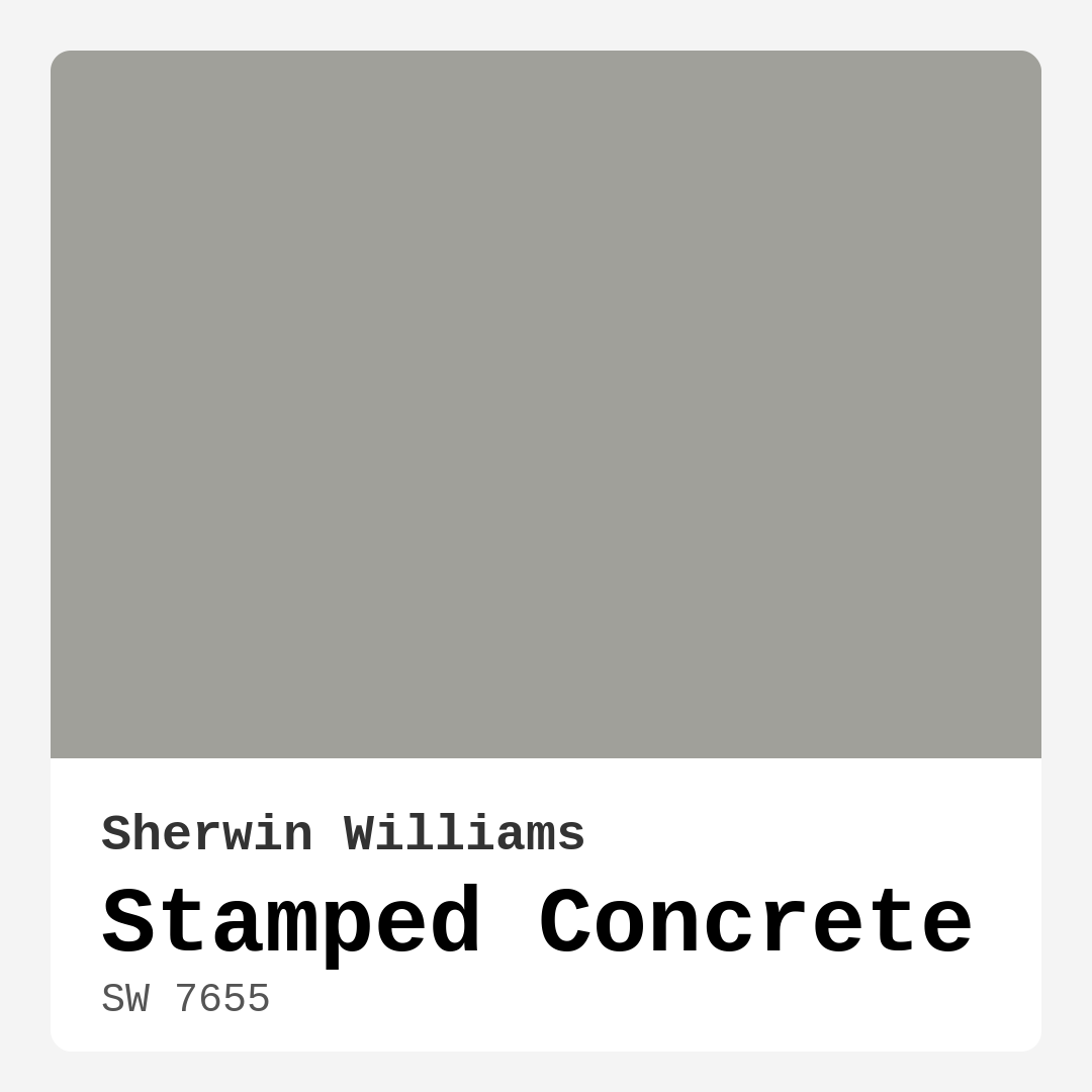Stamped Concrete SW 7655 by Sherwin Williams