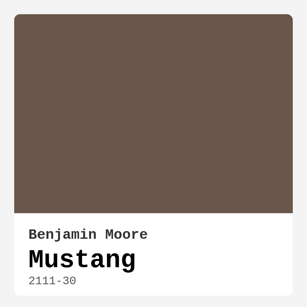Mustang 2111-30 by Benjamin Moore