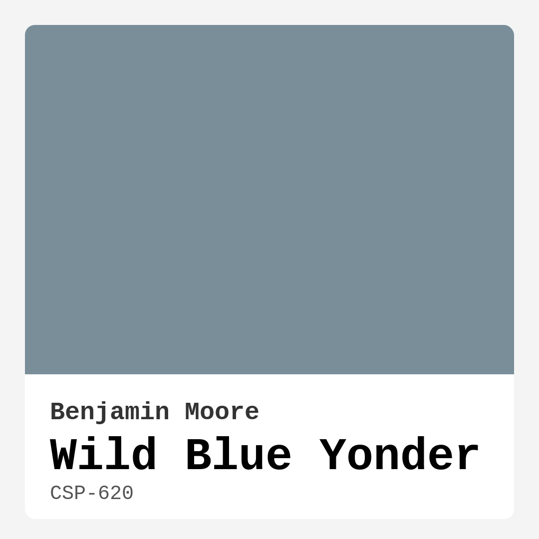 Benjamin Moore Wild Blue Yonder CSP-620 Real Images