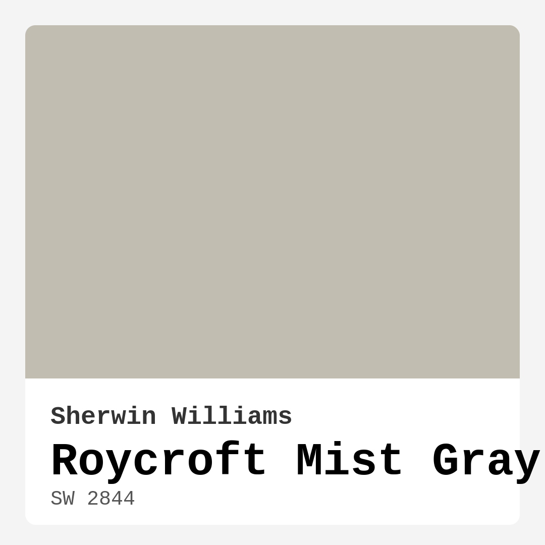 Sherwin Williams Roycroft Mist Gray SW 2844 Real Images