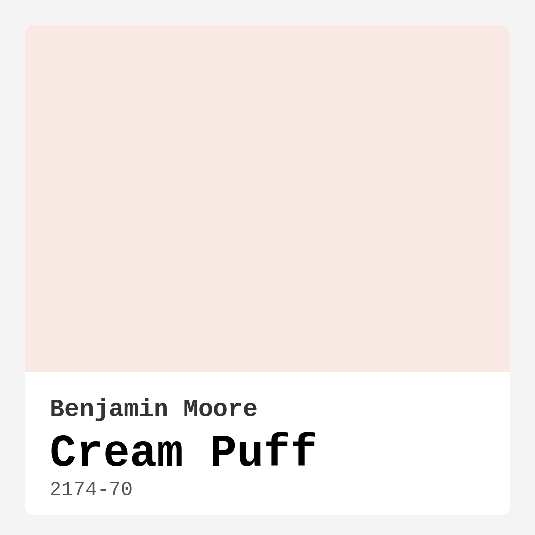 Benjamin Moore Cream Puff 2174-70 Real Images