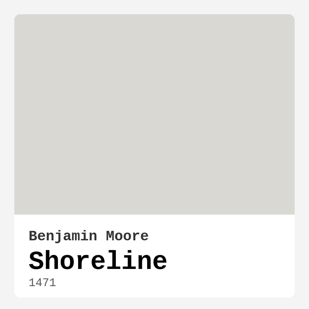 Shoreline 1471 by Benjamin Moore