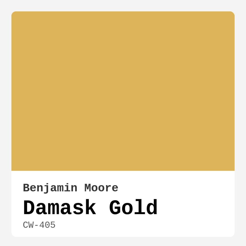 Damask Gold CW-405 by Benjamin Moore