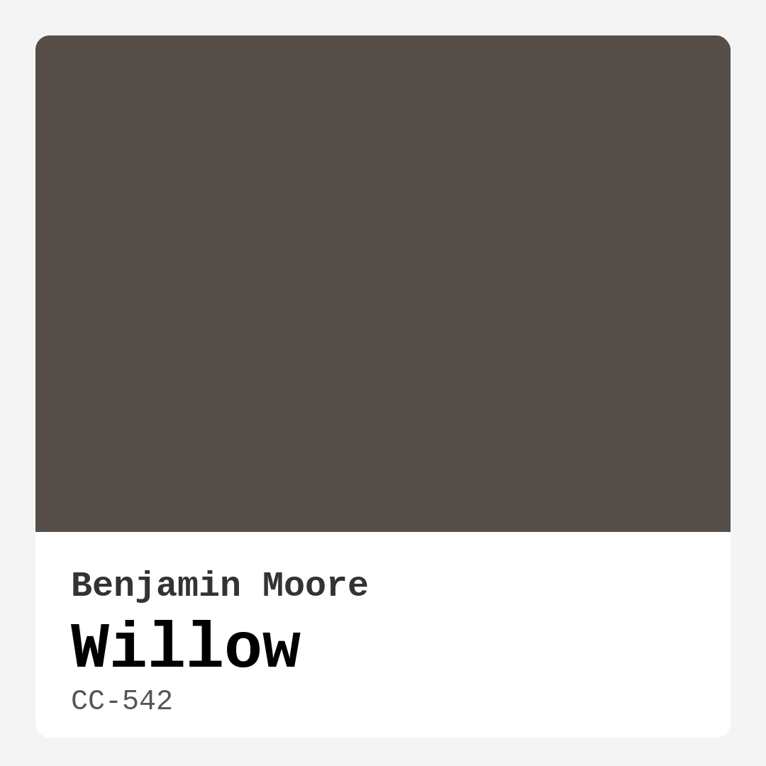 Willow CC-542 by Benjamin Moore