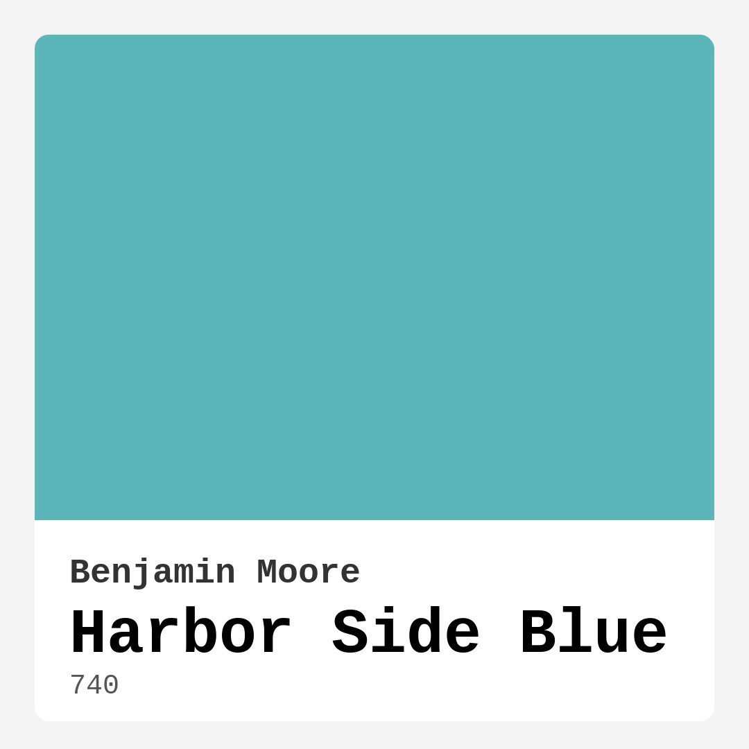 Harbor Side Blue 740 by Benjamin Moore