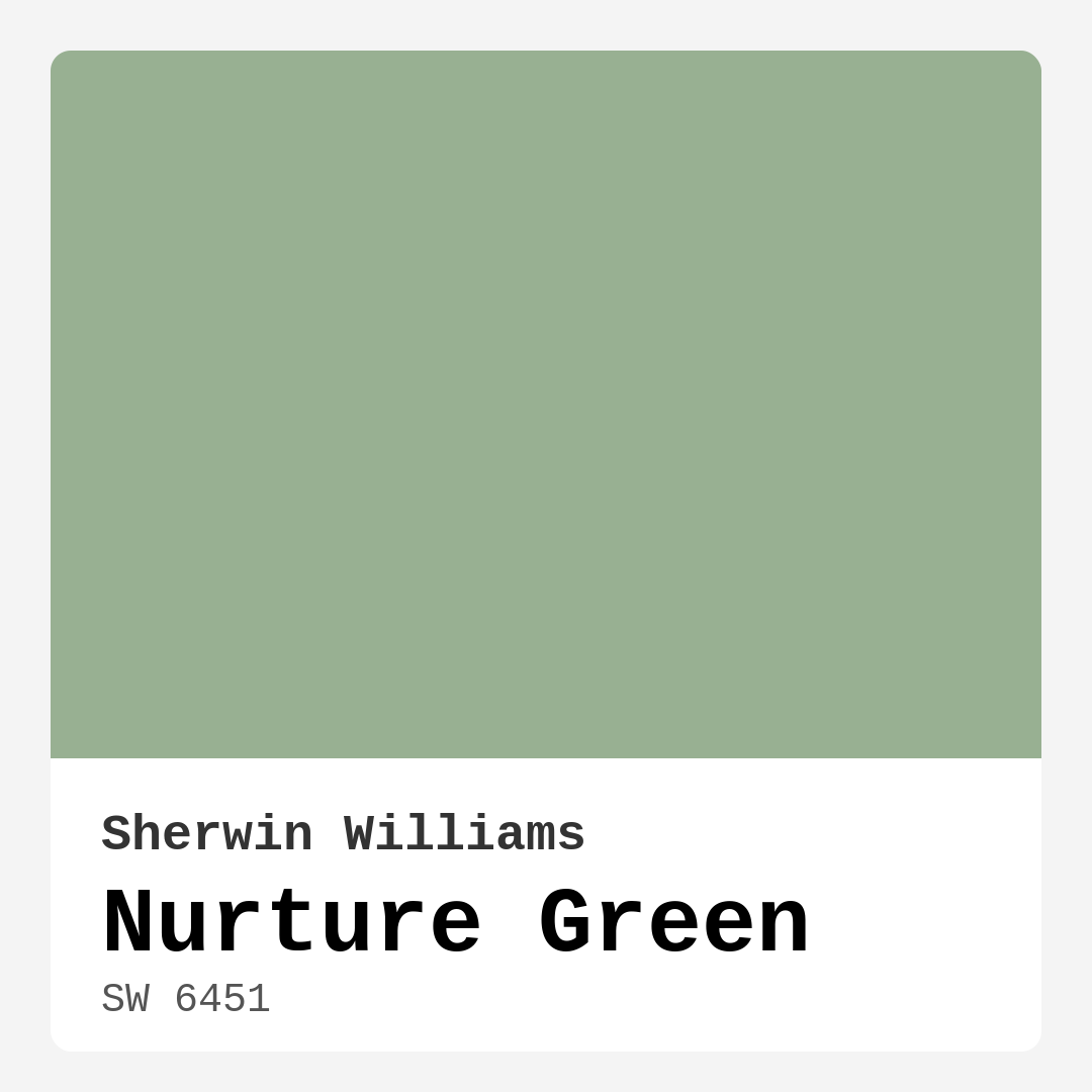 Nurture Green SW 6451 by Sherwin Williams