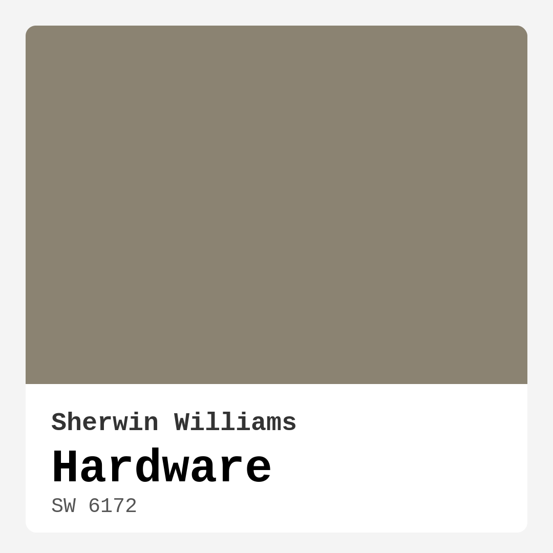 Hardware SW 6172 by Sherwin Williams