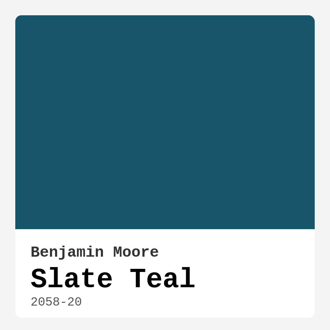Slate Teal 2058-20 by Benjamin Moore